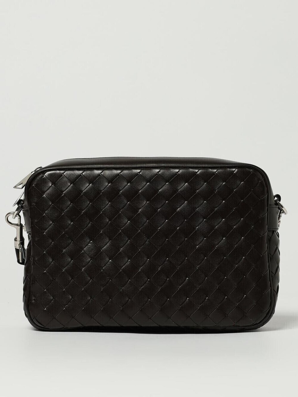Bottega Veneta Intrecciato Camera Crossbody Bag Leather Brown